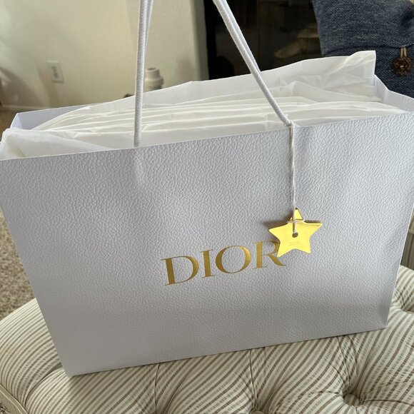 Dior Dway Heeled Sandal Gold-Tone Cotton Embroidered with Metallic Thread - Picture 12 of 15